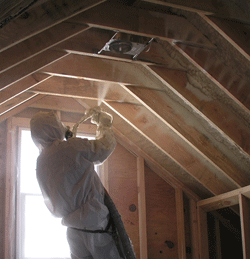Houston TX attic spray foam insulation